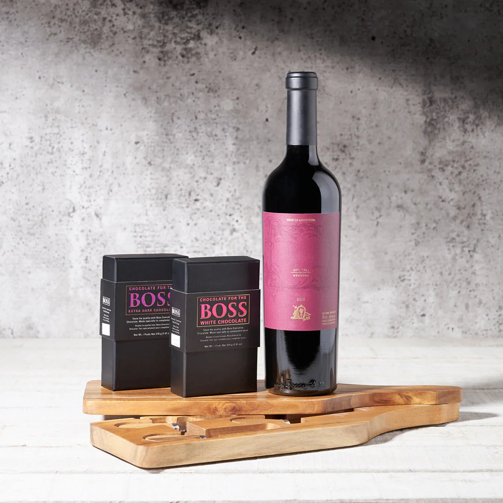 Boss Deluxe Wine Pairing Chocolate Bars - Duo Gift Set
