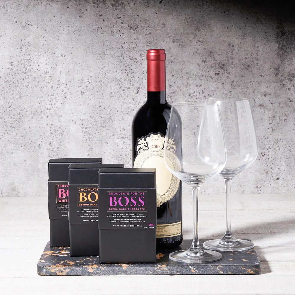BOSS Deluxe Wine Pairing Chocolate Bars - Trio Gift Set