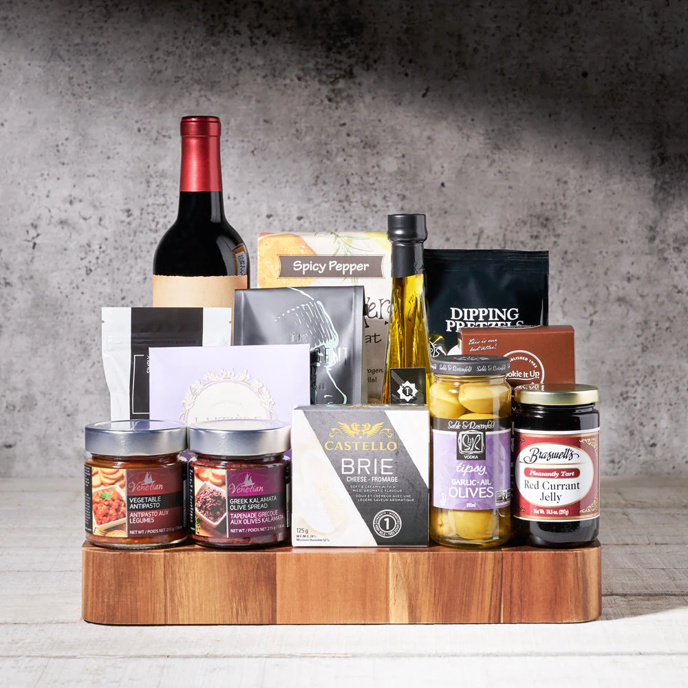 Branston Gourmet Gift Basket, With Wine