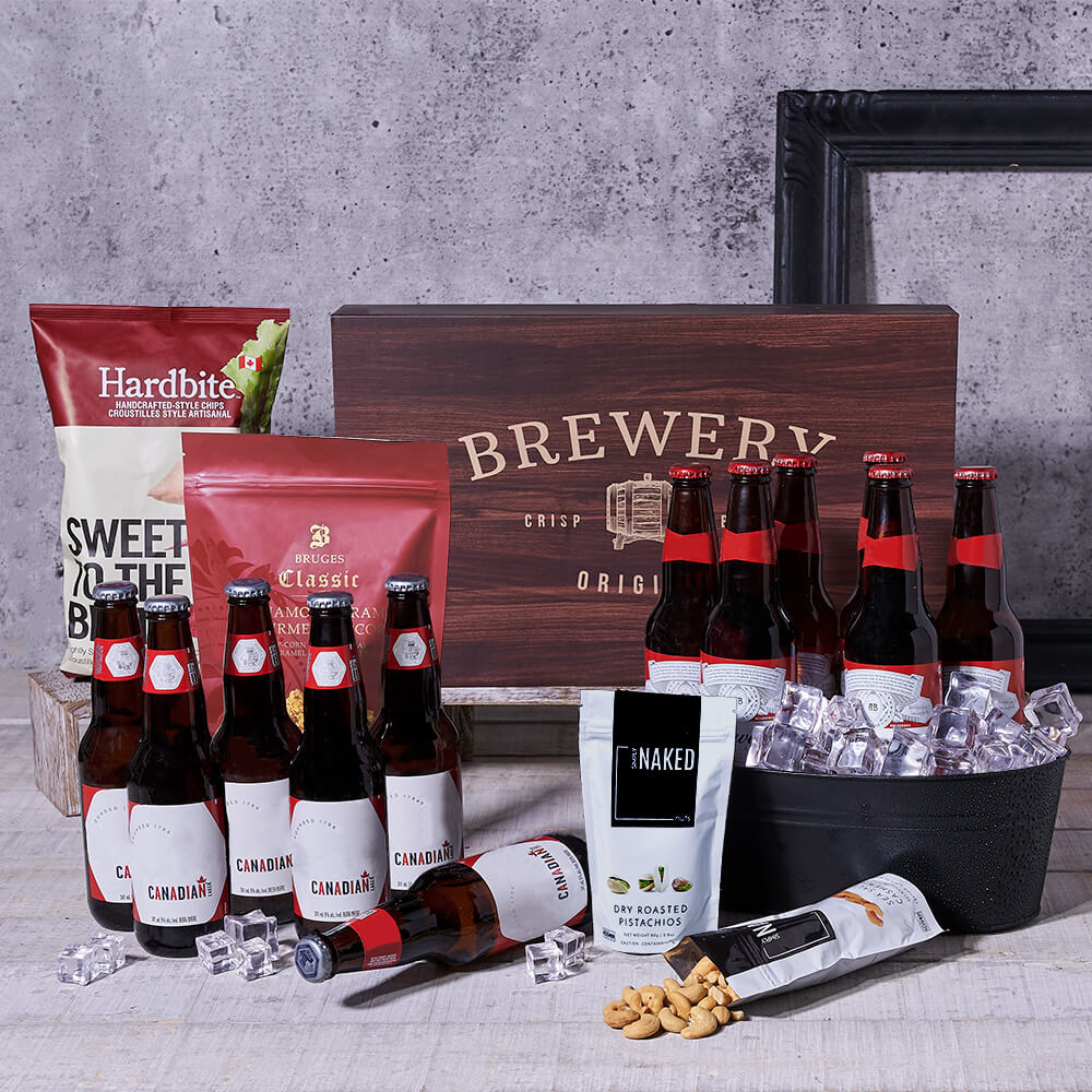 Canadian & Buds Beer Gift Basket