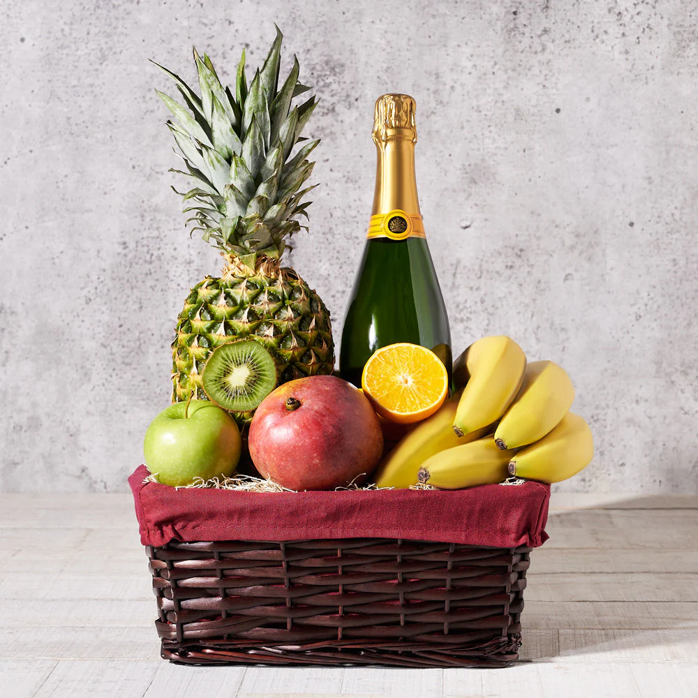 Champagne & Fruit Gift Basket