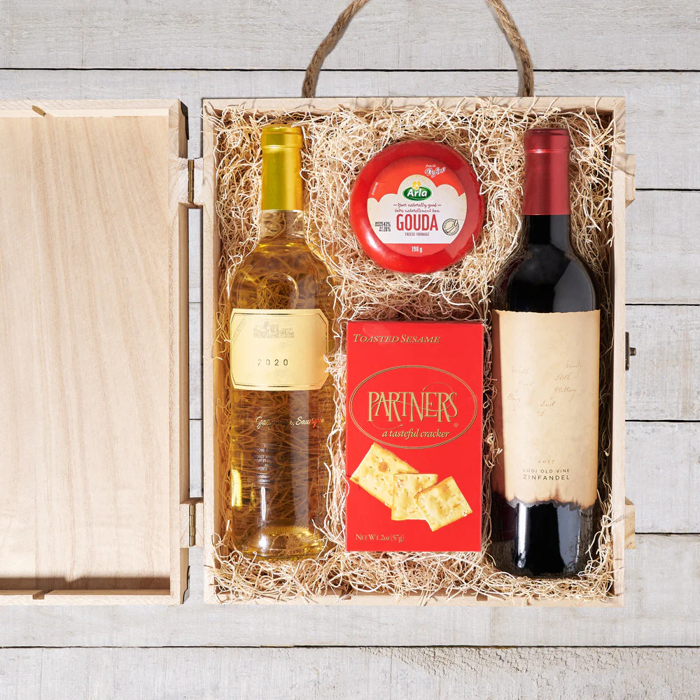 Fresh Cheese & Wine Box