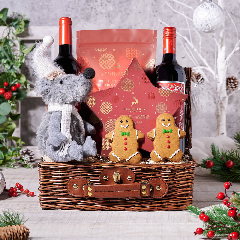 Christmas Cheer Picnic Basket