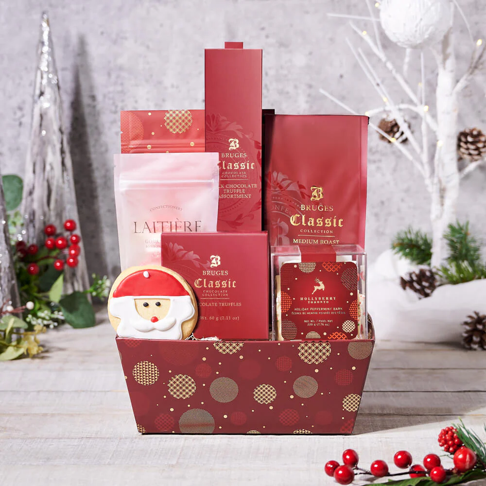 Christmas Coffee & Treats Gift Basket