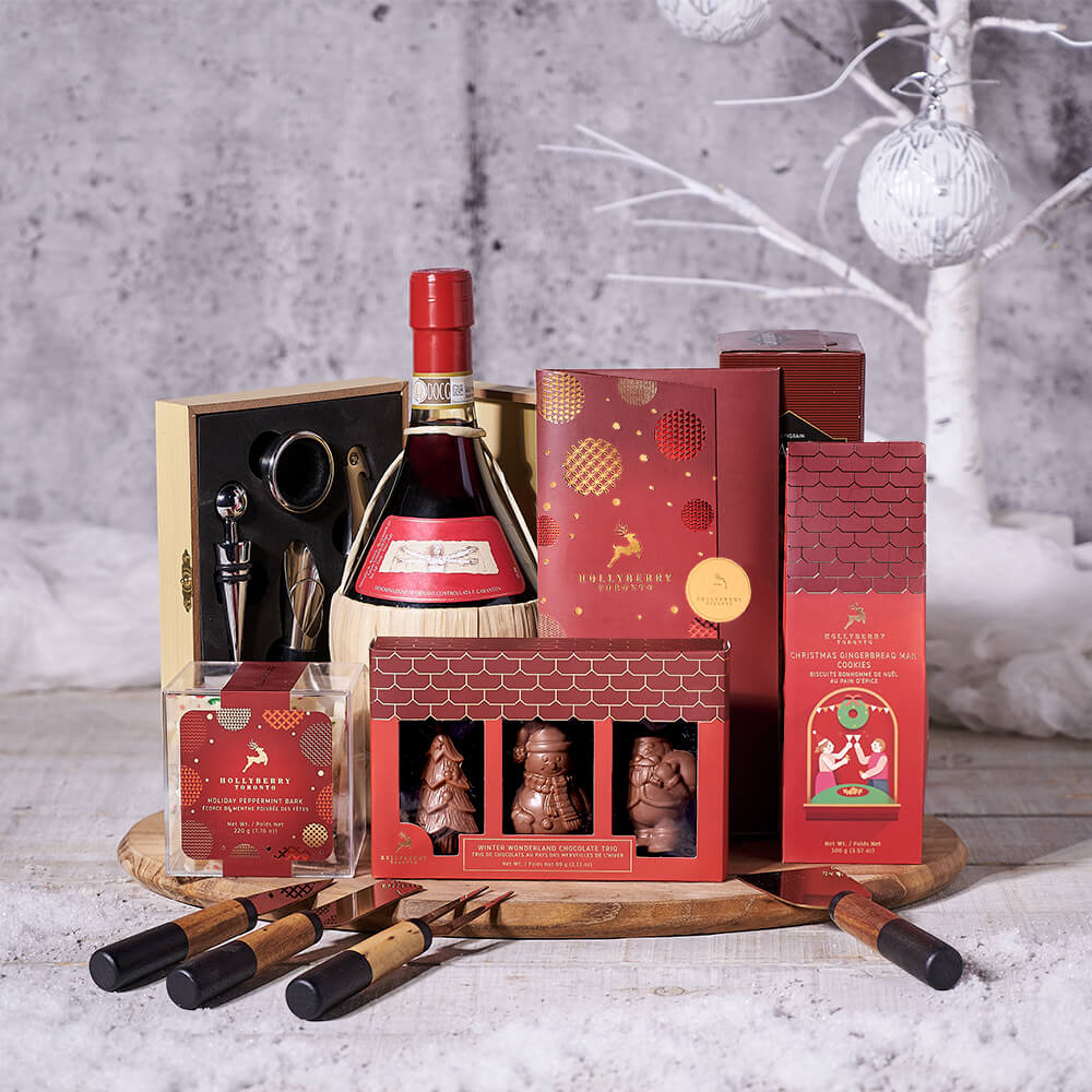 The Christmas Party Gift Set With Wine