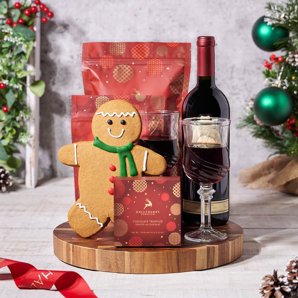Christmas Wine & Confection Board