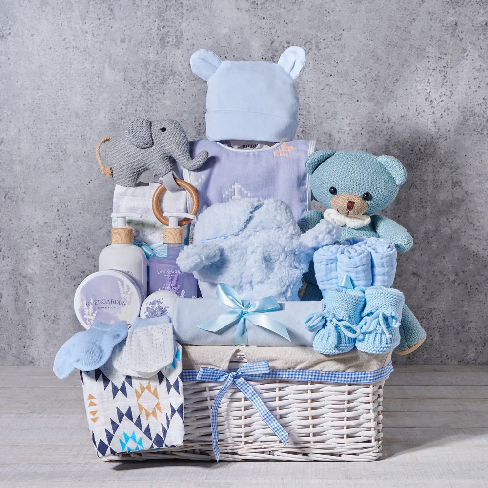 Complete Baby Boy & Spa Gift Basket