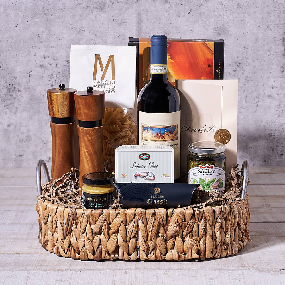 Coventry Pasta & Wine Gift Basket