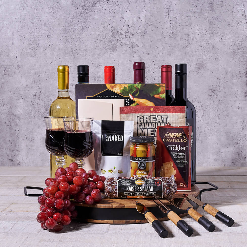 Deluxe Wine & Cheese Board