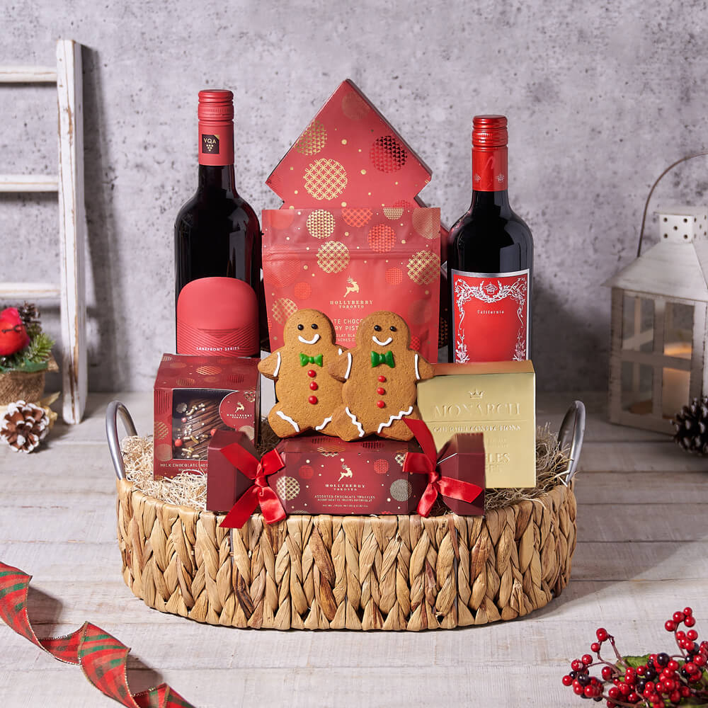 Festive Chocolate & Wine Gift Set