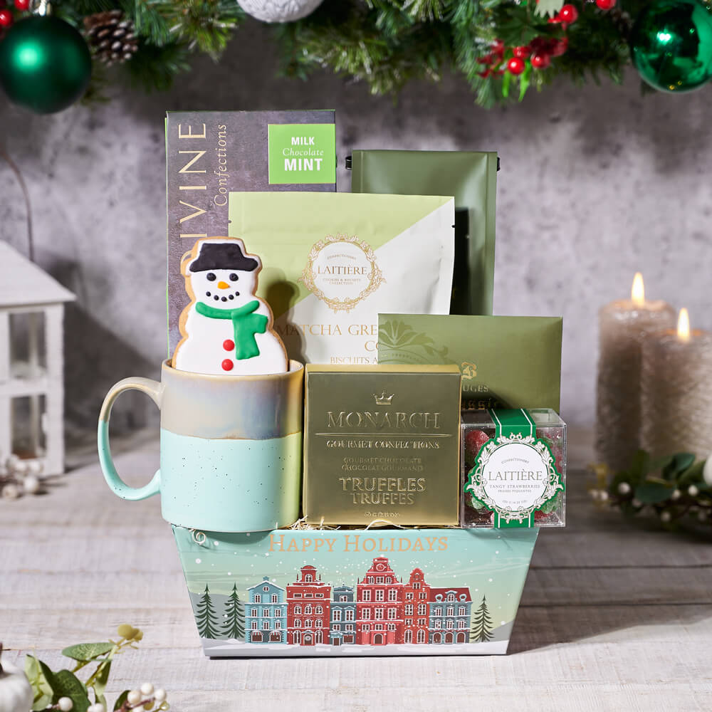 Festive Chocolate Gift Basket