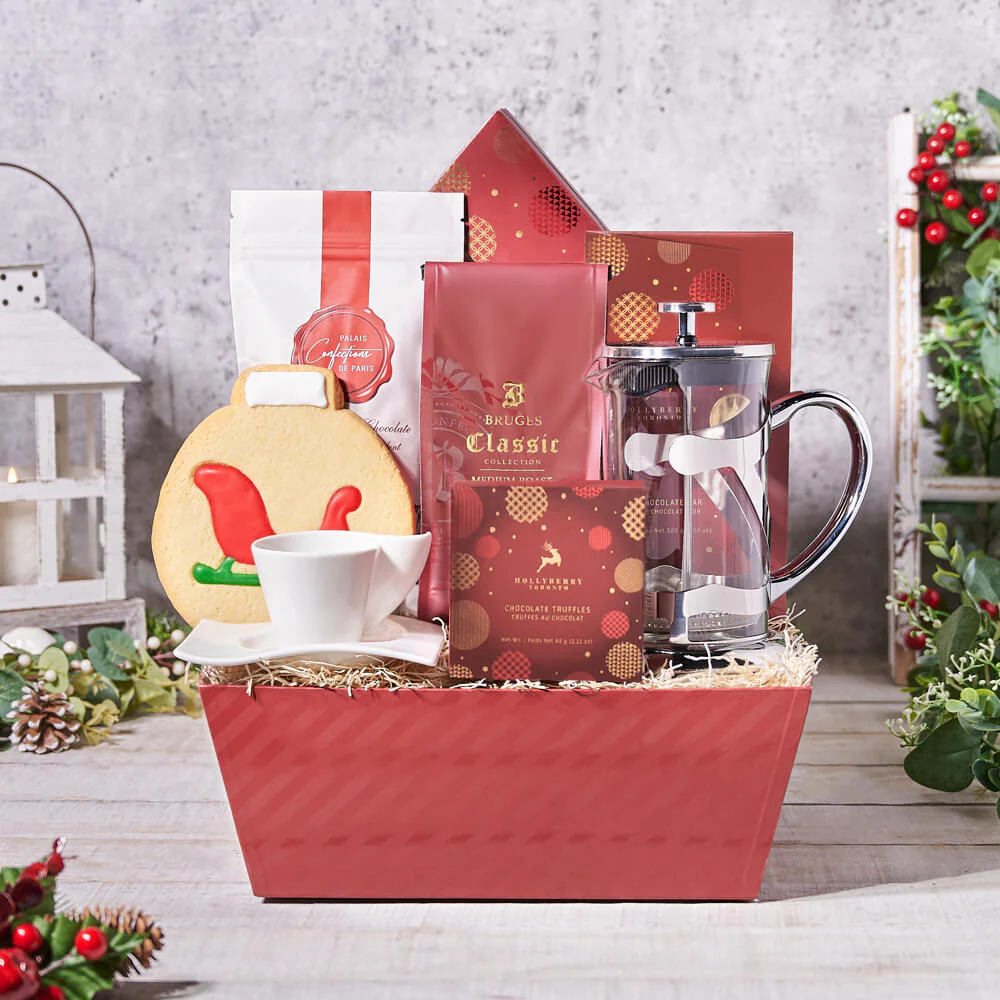 Festive Coffee Gift Basket