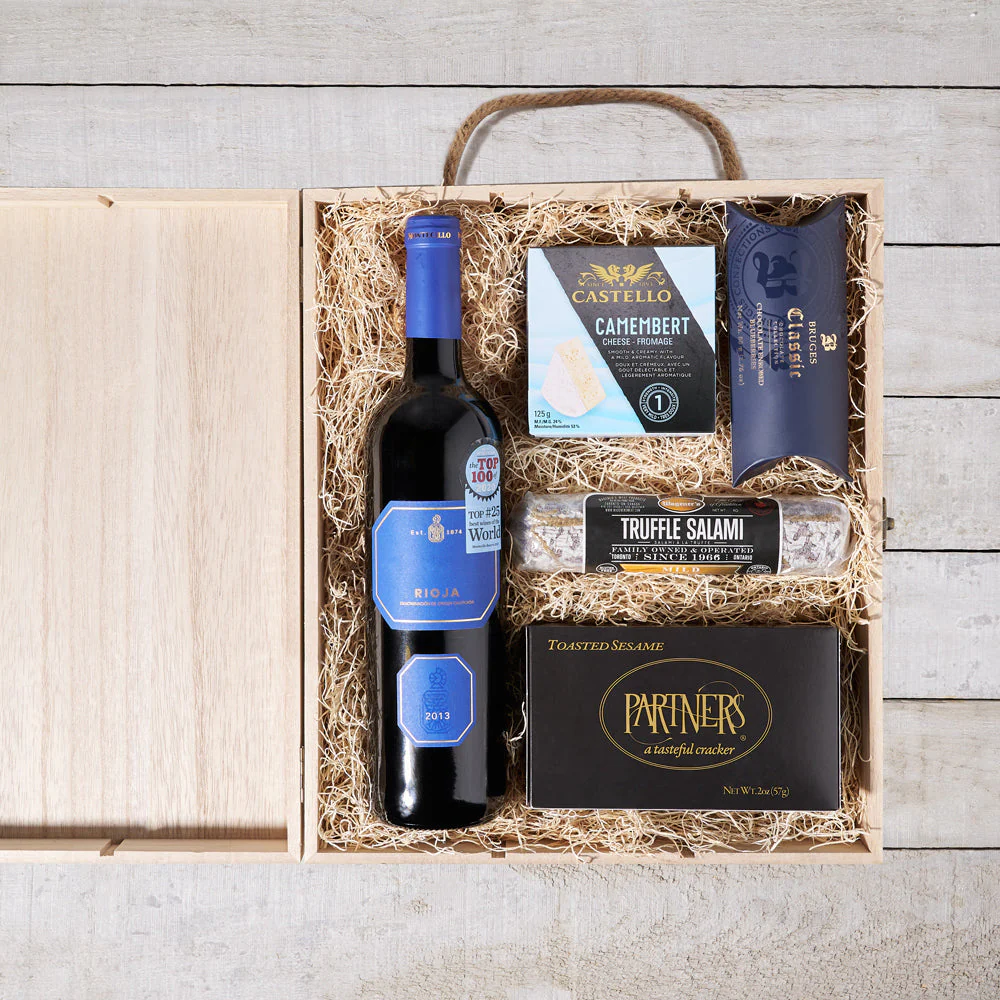 Flavor Feast Wine & Gourmet Gift Crate
