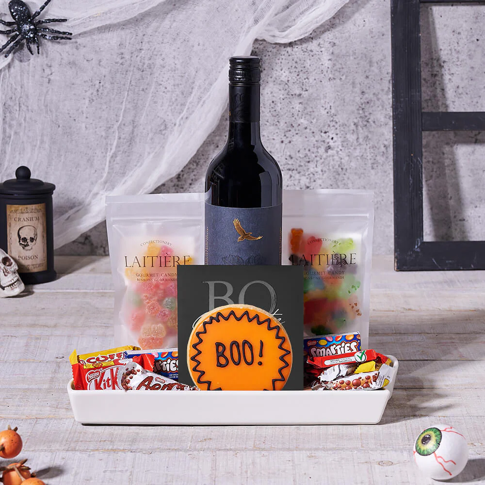 Halloween Wine & Sweets Gift Set