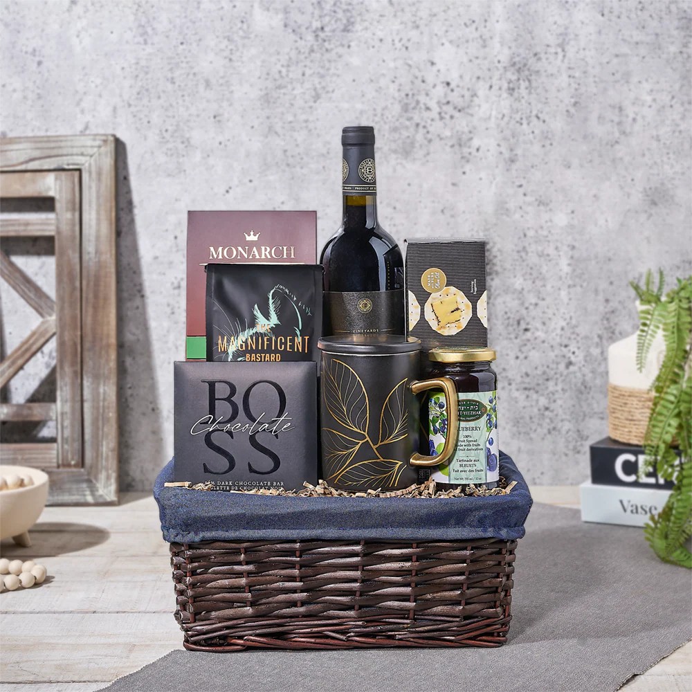 Happy Hanukkah Wine & Snack Basket