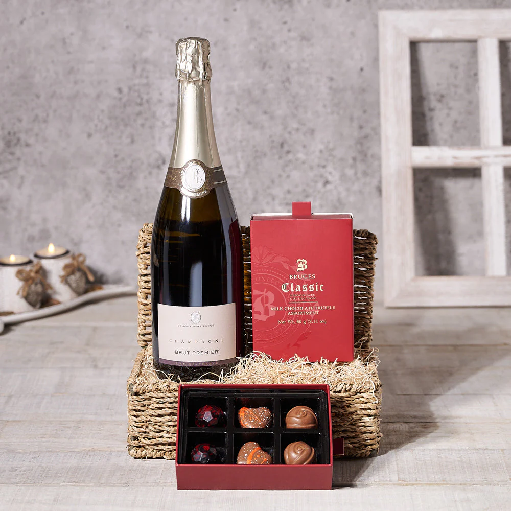 Irresistible Delight Champagne Gift Basket