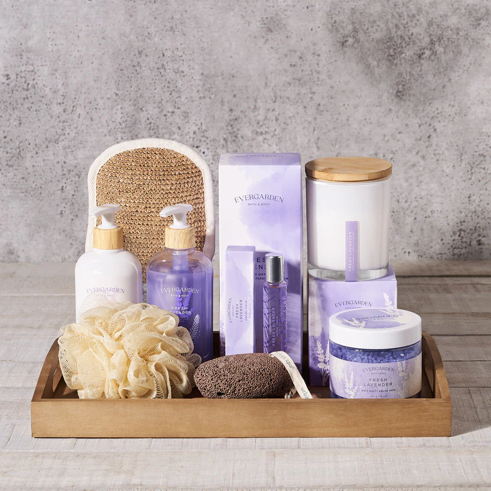 Lavender Spa Escape Collection Gift Tray
