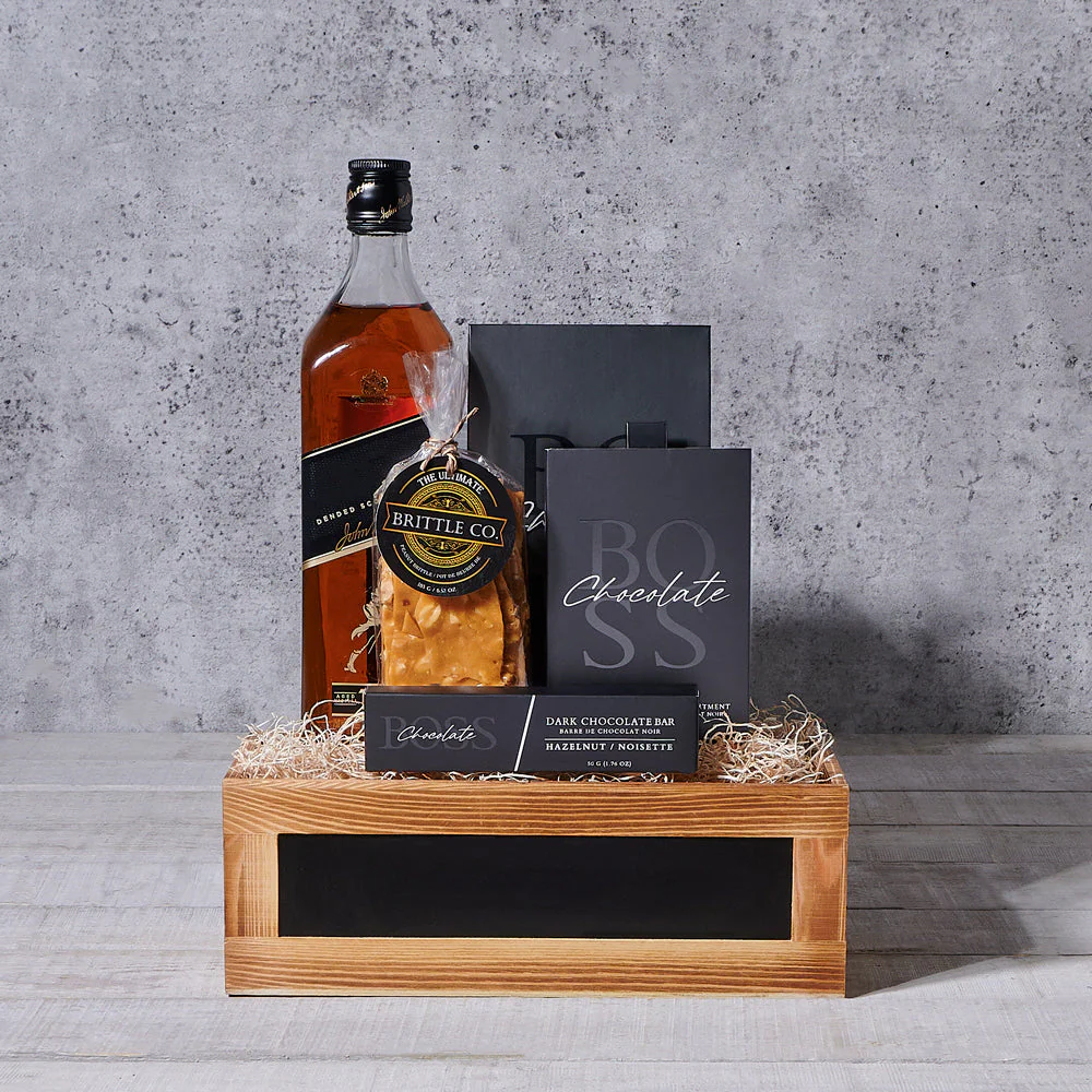 Liquor and Brittle Gourmet Gift Basket