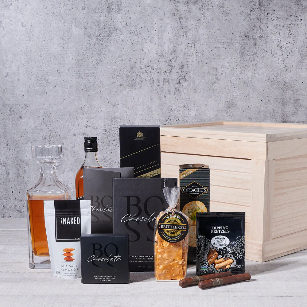 Liquor Lover’s Decanter & Treats Crate