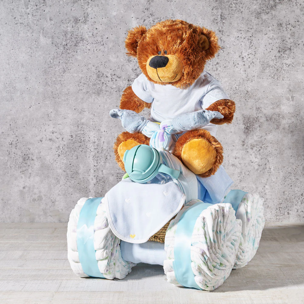 Little Biker Boy Baby Essentials Set