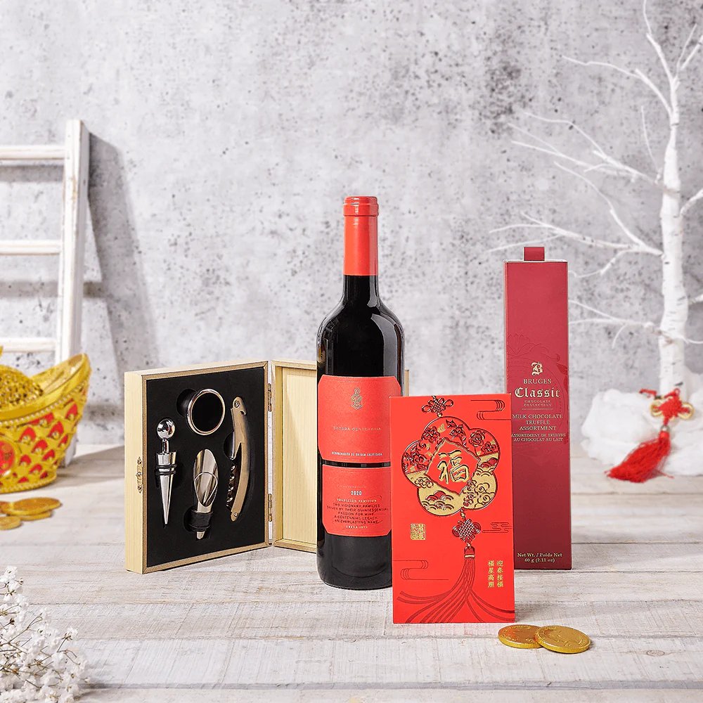 Lunar New Year Lucky Wine Gift