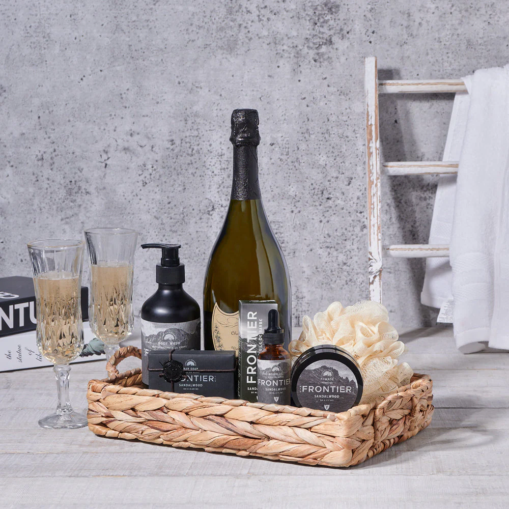 Men’s Spa Gift Tray & Champagne