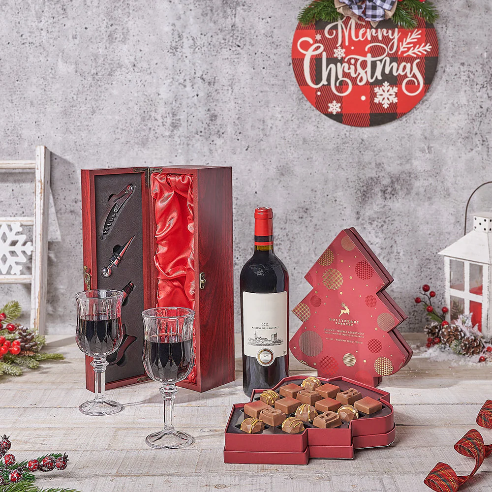 Merry & Bright Wine Lover Gift Set