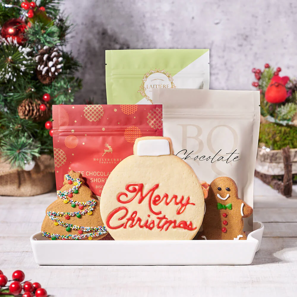 Merry Christmas Cookie Gift Basket