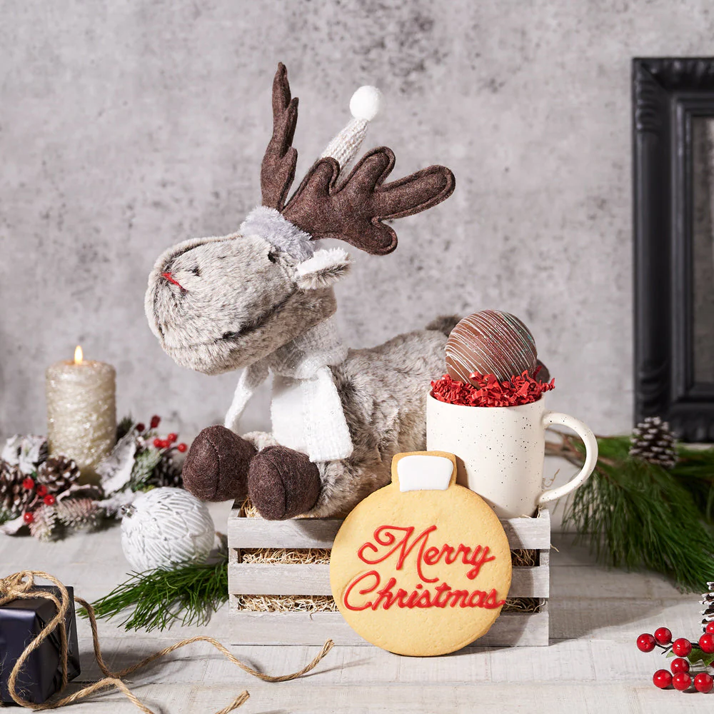 Merry Reindeer Gift Crate