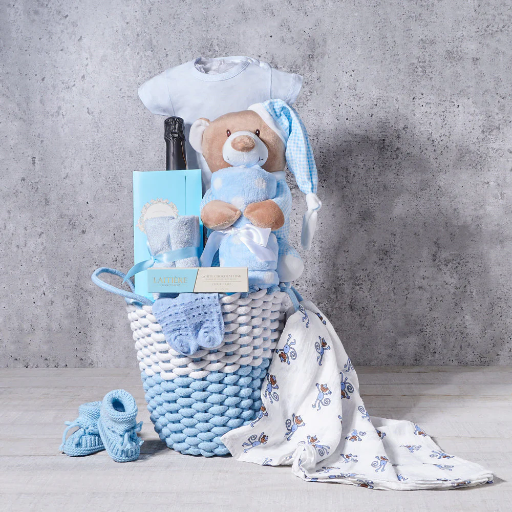 Mommy and Me - Let's Celebrate Baby Boy Gift Basket