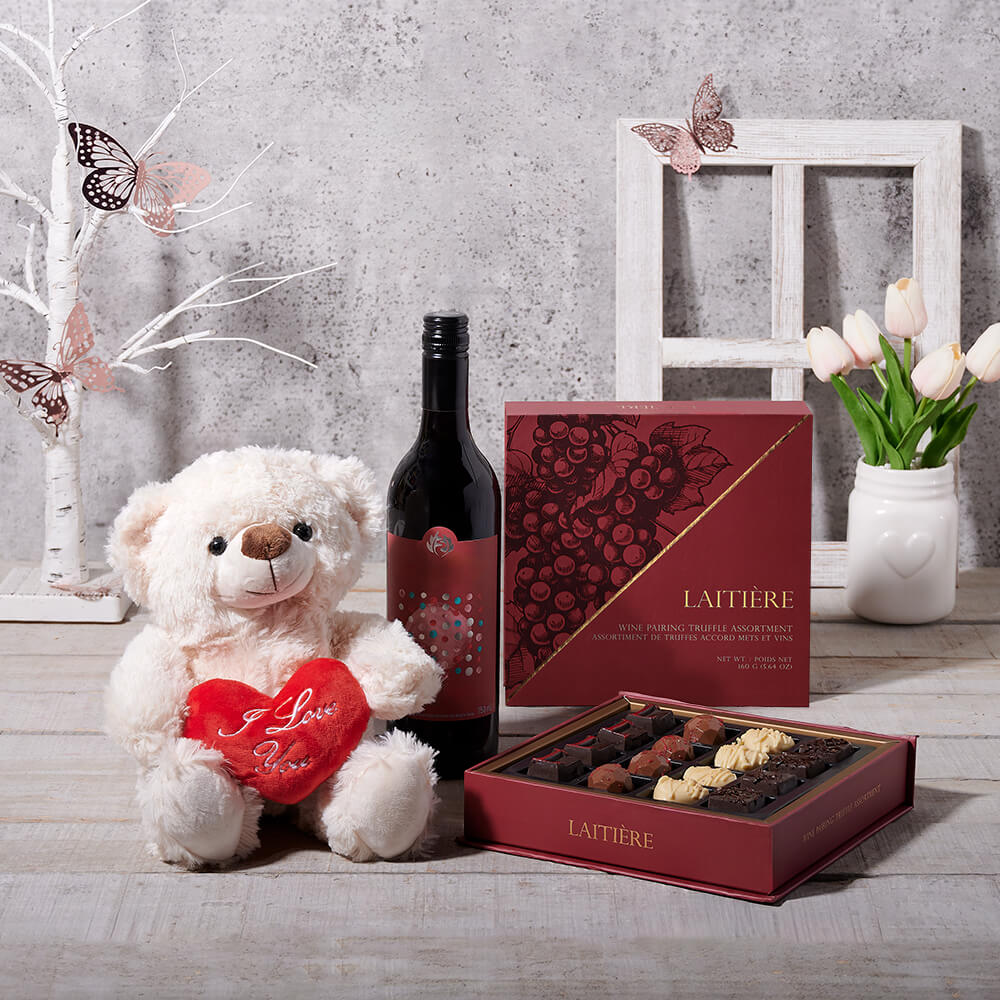 Mother’s Day Loving Wine & Bear Gift