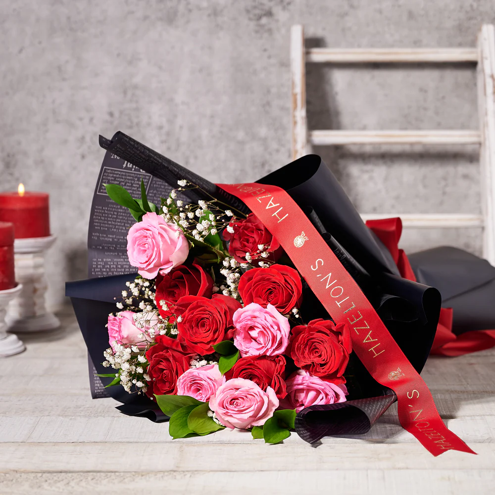 Red & Pink Rose Bouquet