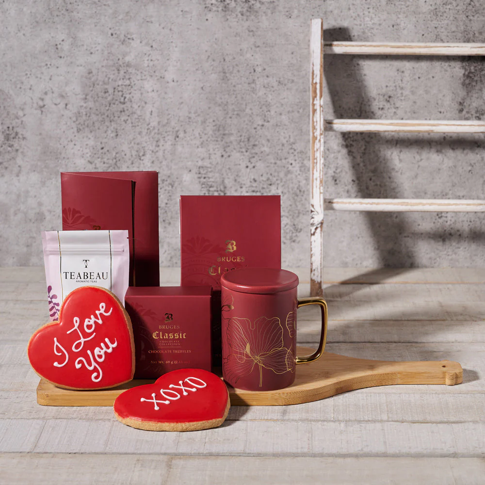 Romantic Morning Valentine’s Day Gift Basket