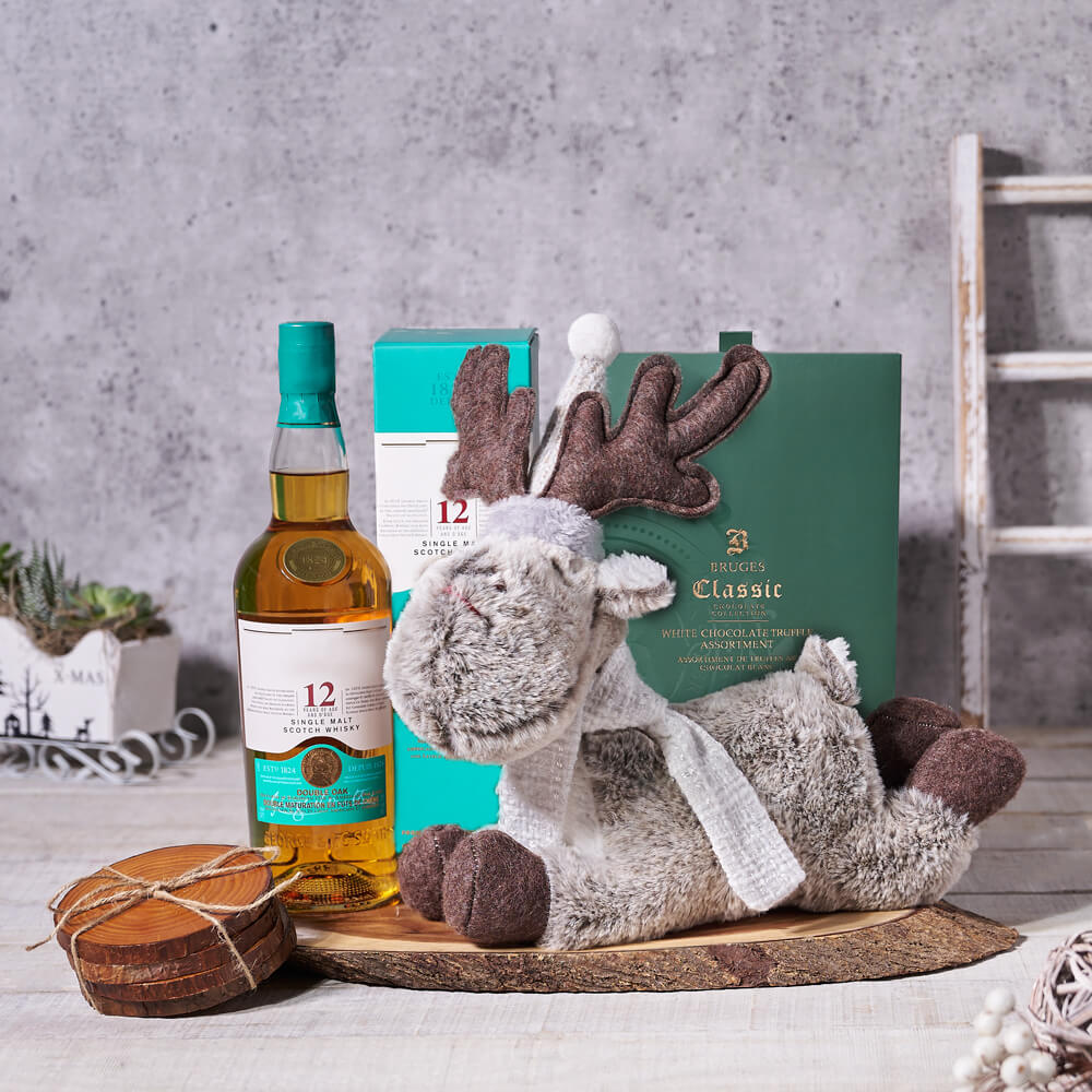 Rudolph’s Liquor & Snacking Gift Basket