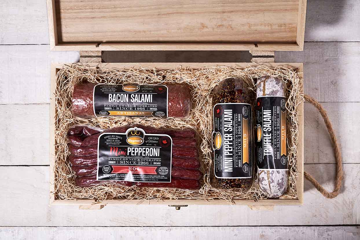 Rustic Meat Lovers Charcuterie Gift Crate - Image 2