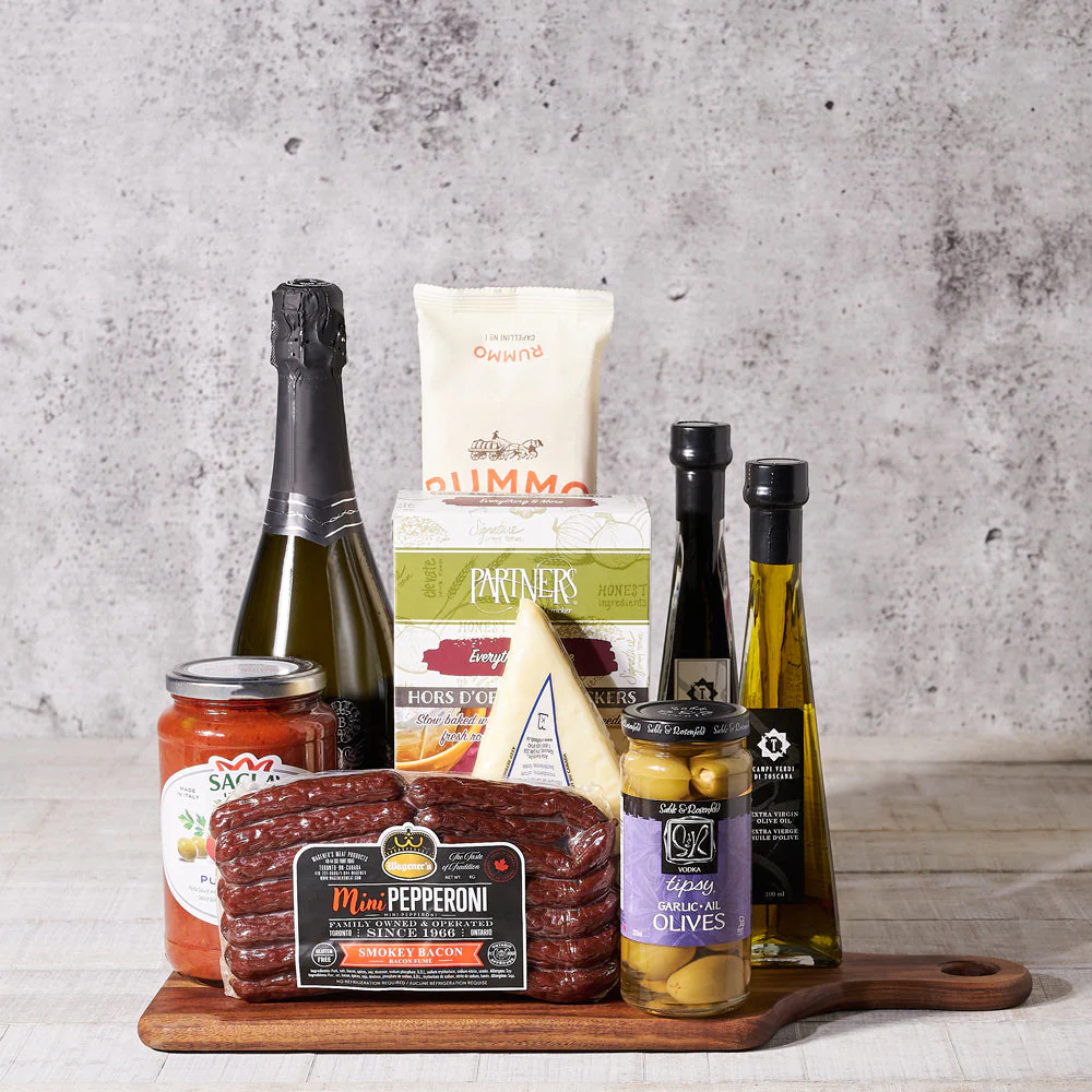 Savory Italian Feast with Champagne