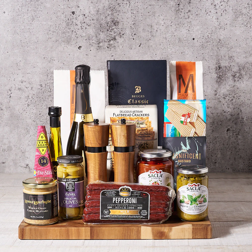 Taste of Italy Champagne Gift Basket