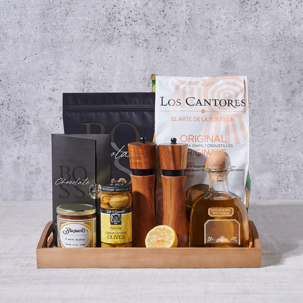 Tequila & Tortilla Chips Gift Basket