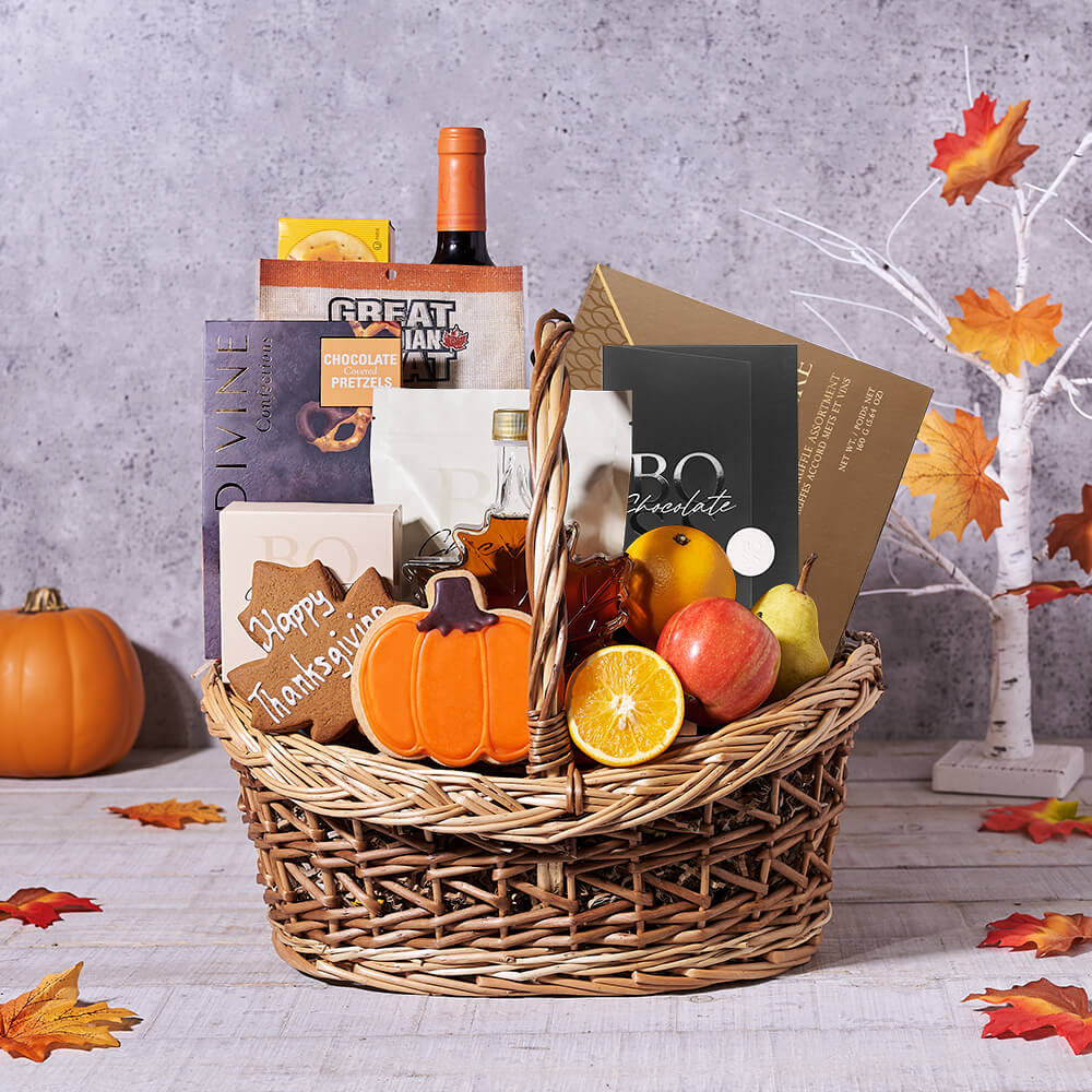 Thanksgiving Fruit & Treat Bounty Basket