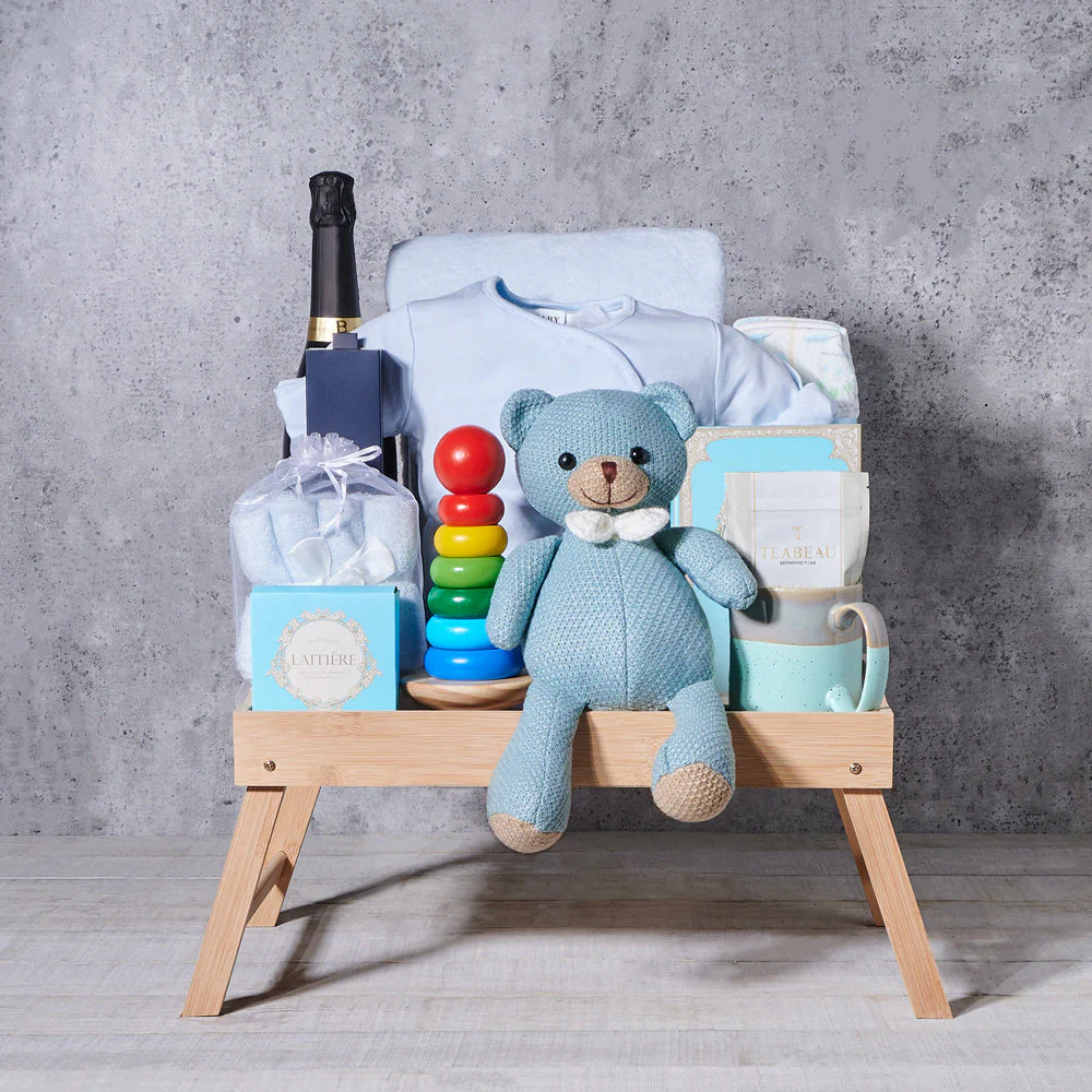 The Opulent Baby Boy Gift Basket