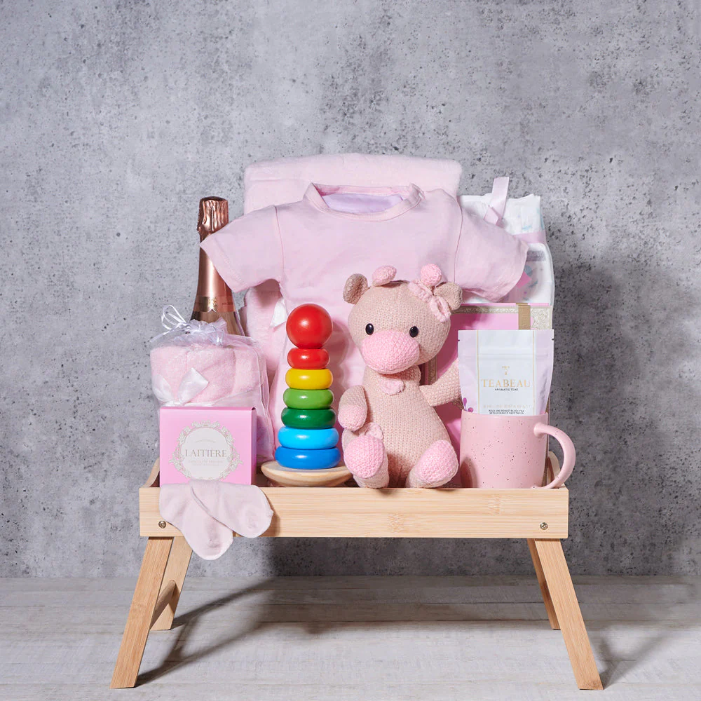 The Opulent Baby Girl Gift Basket