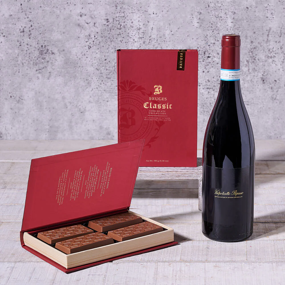 Velvet Red Wine & Classic Chocolate Gift