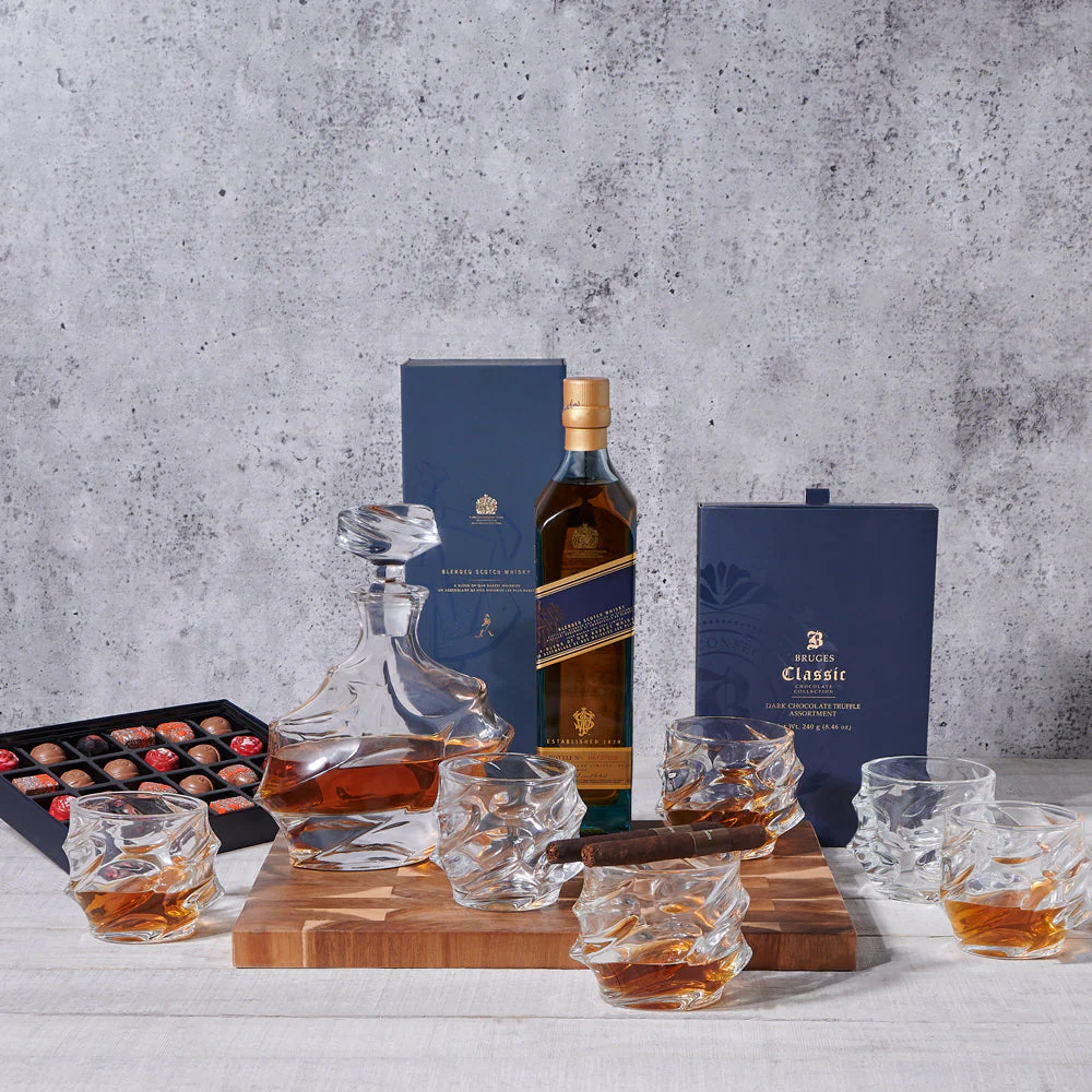 VIP Liquor Decanter Gift Basket