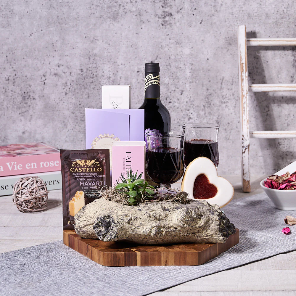 Wine & Cheese for 2 Gift Basket