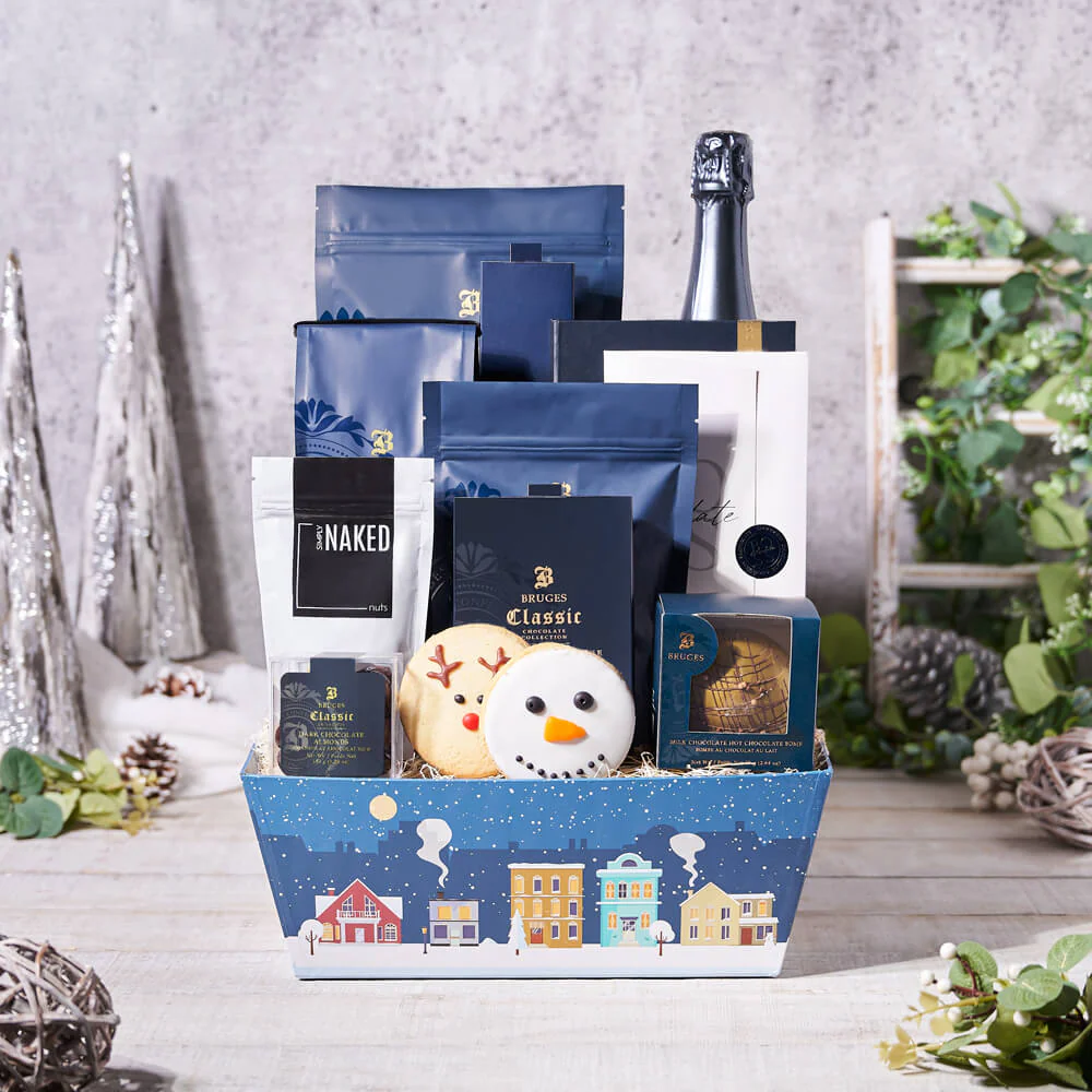 Winter Champagne & Chocolate Treats Gift