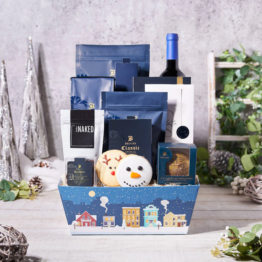 Winter Wine & Chocolate Treats Gift